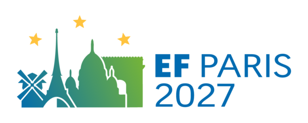 Official logo of the European Forum Conference, Paris 2027.